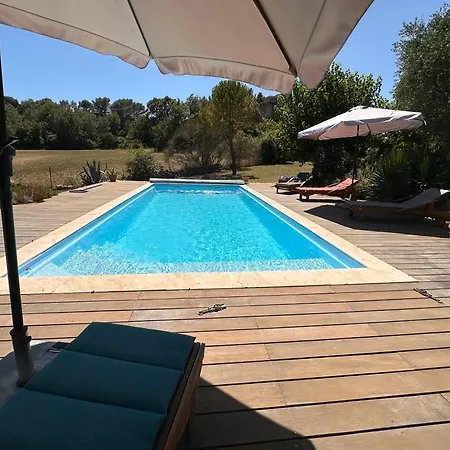 Bergerie Rénovée Avec Piscine Chauffée Et Terrain Clôturé Villa Vallérargues