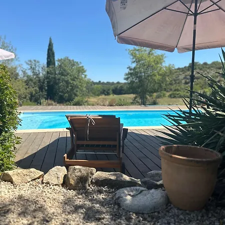 Villa Bergerie Renovee Avec Piscine Chauffee Et Terrain Cloture Vallerargues