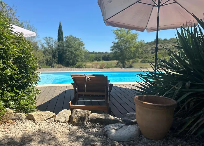 וילה Bergerie Renovee Avec Piscine Chauffee Et Terrain Cloture Vallérargues